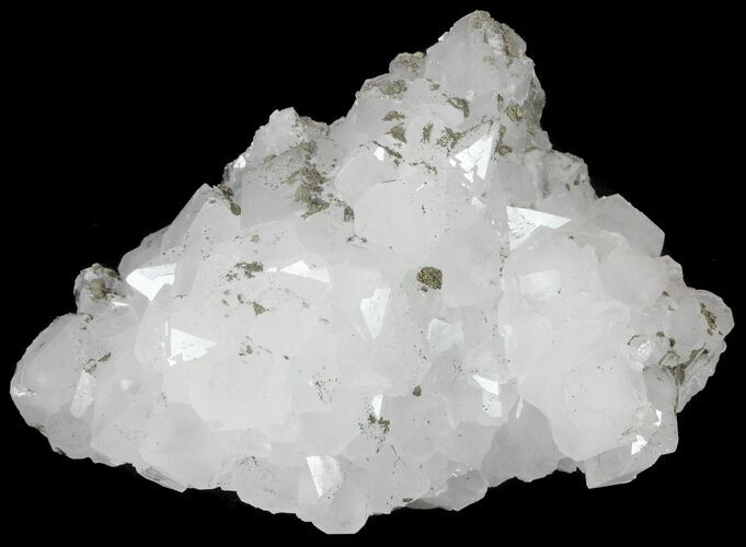 Druzy Pyrite On Quartz - El Hammam Mine, Morocco #61422